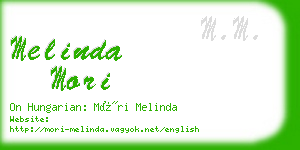 melinda mori business card